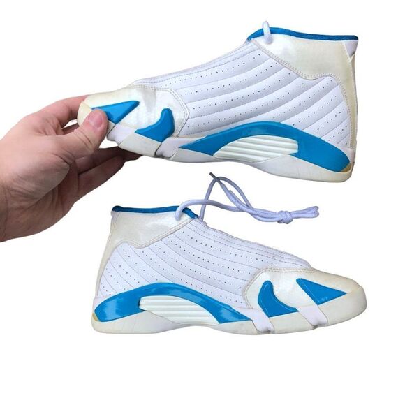 RARE 2011 Air Jordan 14 Retro Neptune Blue Size 6 - Picture 7 of 15